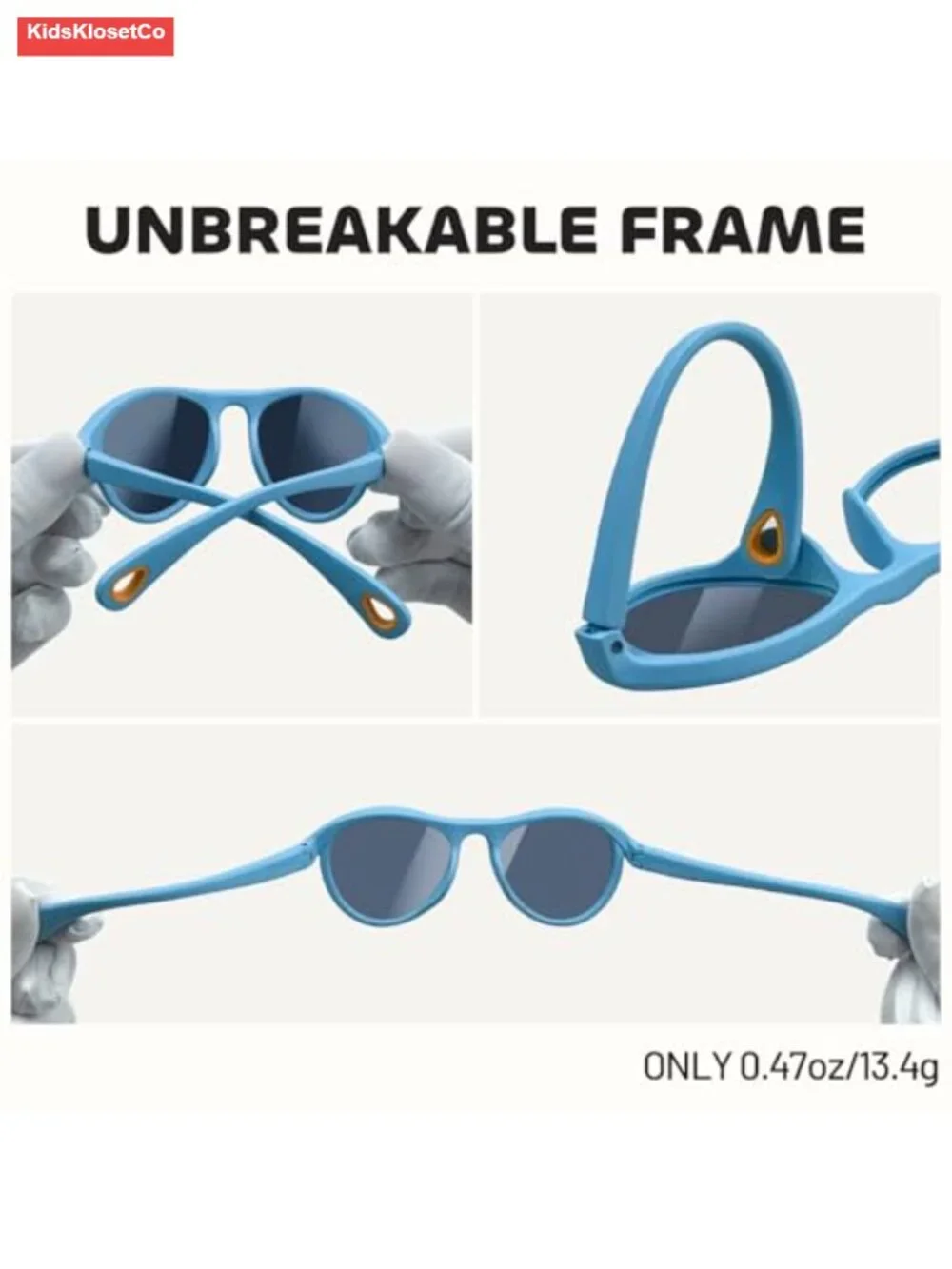 Baby Sunglasses Skin Feel Frame Polarized UV Protection Kids Glasses 0-24 Months